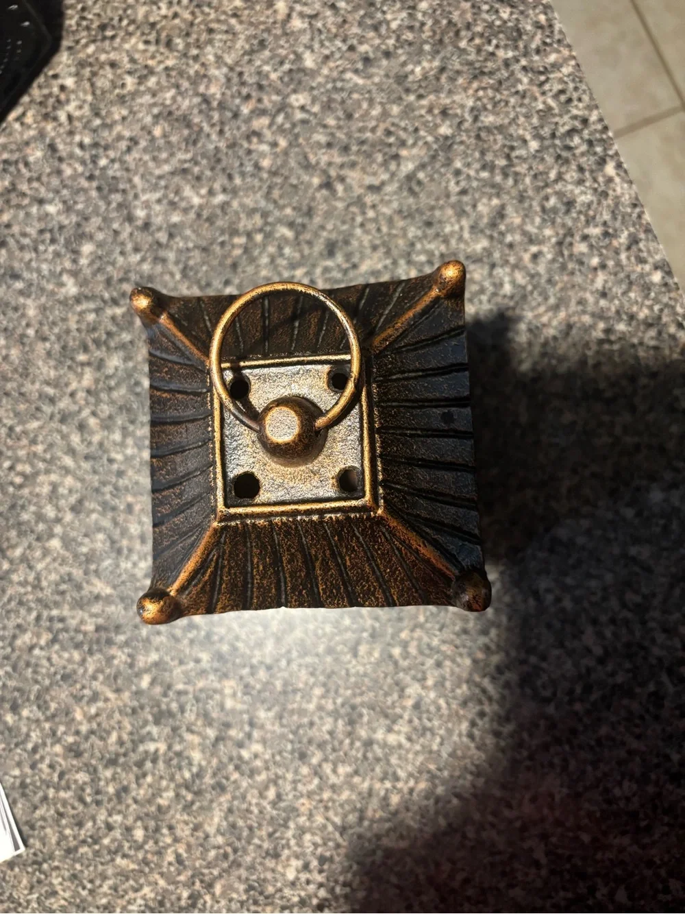 Elegant Black and Gold Pagoda Lantern -